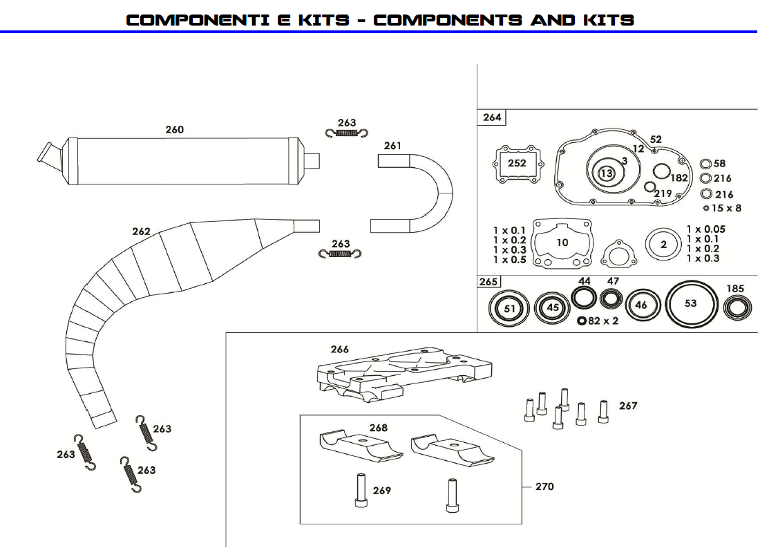 maxter mxo mxs échappement éclaté renneskart