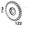 Engrenage plastique pompe à eau Maxter K