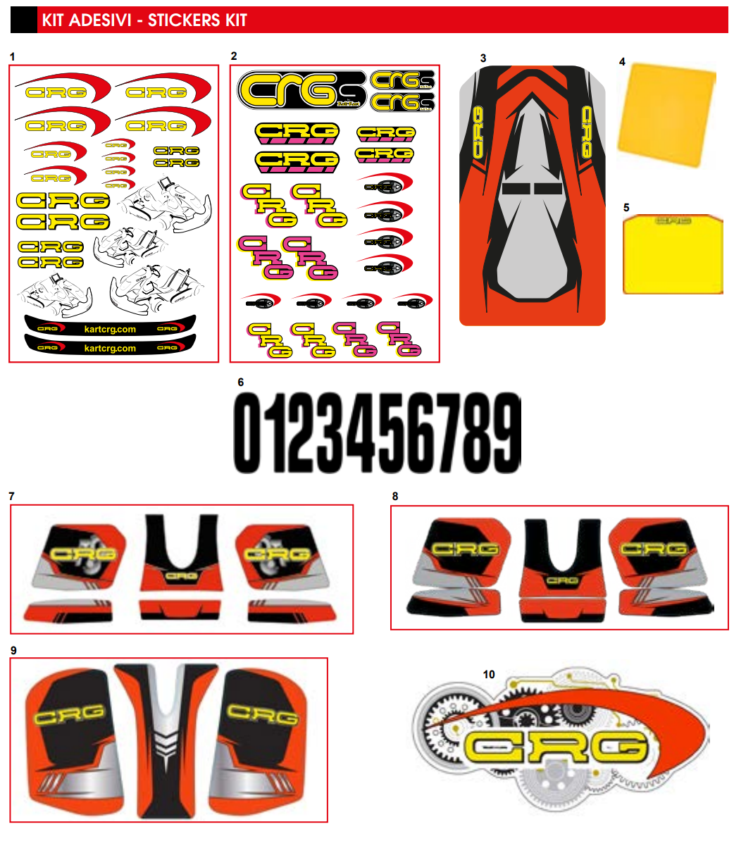 crg autocollant karting