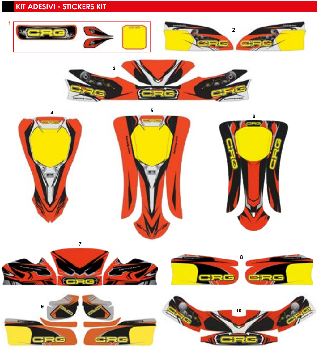 kit déco crg karting