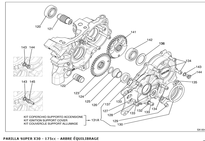 parilla x30 super arbre équilibrage renneskart