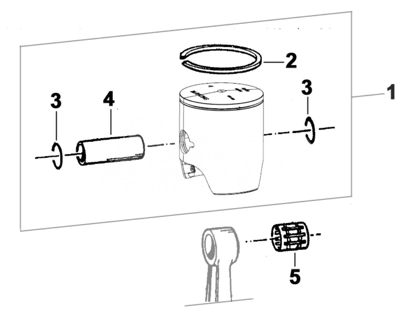 tm kz r1 piston éclaté renneskart